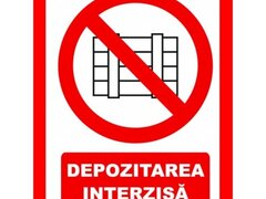 placuta pentru depozitarea interzisa